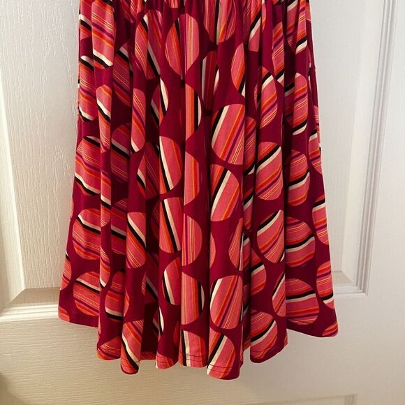 Dot Dot Smile Striped Circles Twirl Dress Flutter Sleeve Girls Size 3/4 - Picture 4 of 10